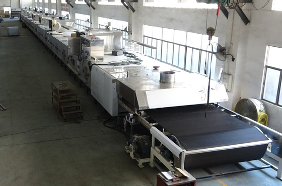 LED Display Semi Automatic Bread Production Line Adjustable Temperature