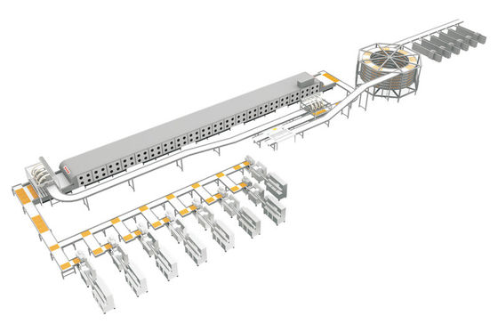 Flip Over Depanner Chicken Floss Cake Automatic Cake Production Line