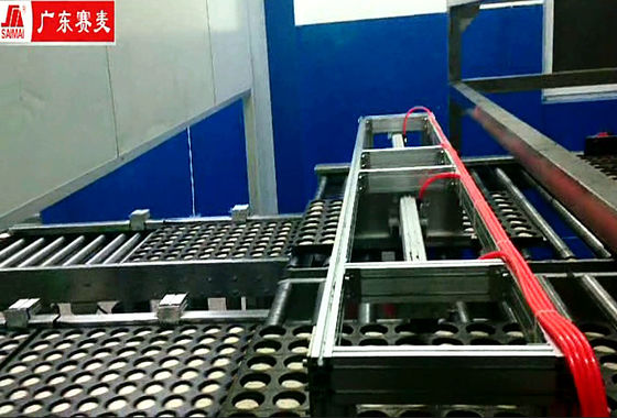 Flip Over Depanner Chicken Floss Cake Automatic Cake Production Line