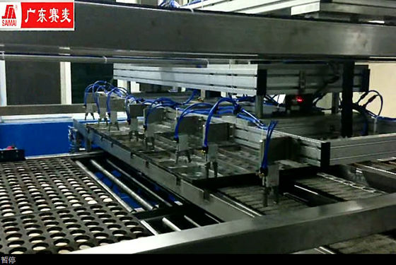 Flip Over Depanner Chicken Floss Cake Automatic Cake Production Line