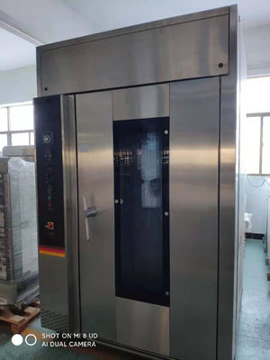 Double Layer Tempered Glass 32 Trays Rotary Bottom Rotary Rack Oven