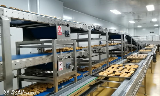 Suction Depanner Step Proofer Fully Automatic Bread Production Line PLC System