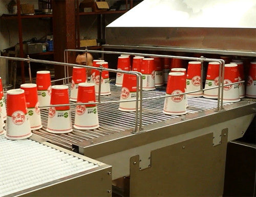 Hot Air Instant Noodles Convection Tunnel Oven For Heating Paper Cup