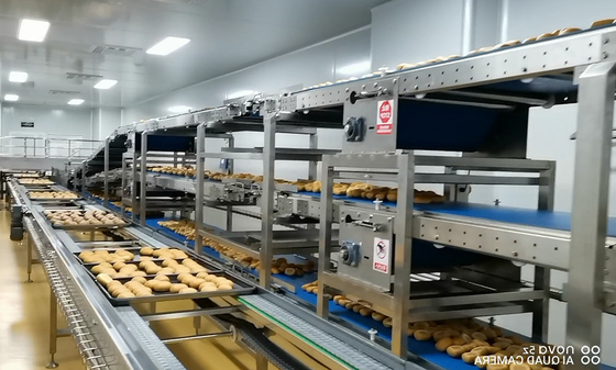 PLC Control Automatic Bread Production Line Suction Depanner Step Proofer