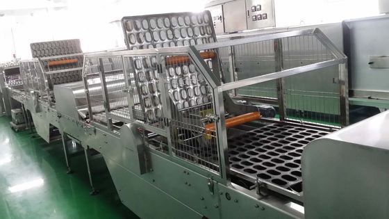 Multiple Sensors Continuous Motion 380V Tray Cleaning Machine
